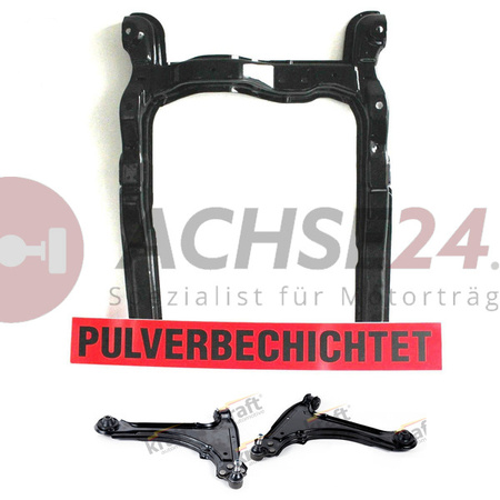 Opel Vectra A Astra F Calibra Motorträger Achsträger Vorderachse Pulverbeschichtet + Querlenker