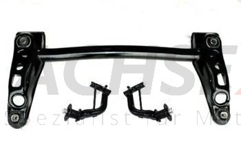 MERCEDES BENZ A-Klasse W168 Hinterachse Achsträger Pulverbeschichtet mit neuen Buchsen + Achsschenkel