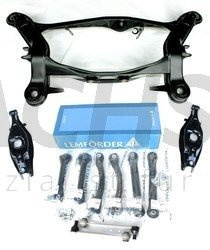 NEUTEIL für Mercedes E-Klasse W124 S124 C124 Hinterachse Achsträger mit Lemförder Buchsen + Querlenker Lemförder + Federlenker