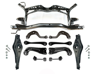 VW Golf V 5 | Audi A3 8P TT | Skoda Octavia II Hinterachse Achsträger Achse hinten Achskörper + Federlenker NEU + Querlenker NEU