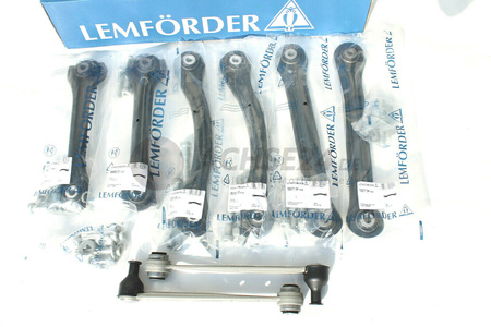 NEUTEILE für MERCEDES BENZ E-Klasse W210 S210 Hinterachse Achsträger + Buchsen + Querlenker Lemförder + Federlenker