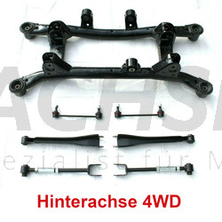 NEUTEIL für Hyundai Tucson JM Kia Sportage JE 4WD ALLRAD 2004-2010 Hinterachse Achsträger Hinten Achskörper mit Buchsen + Querlenker + Koppelstange