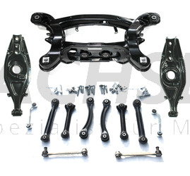 NEUTEIL für MERCEDES BENZ C-Klasse W203 S203 CLK C209 Hinterachse Achsträger hinten + Federlenker + Querlenker Satz Lemförder