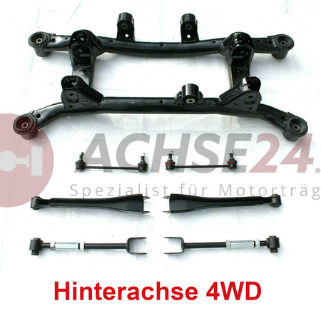 NEUTEIL für Hyundai Tucson JM Kia Sportage JE 4WD ALLRAD 2004-2010 Hinterachse Achsträger Hinten Achskörper mit Buchsen + Querlenker + Koppelstange