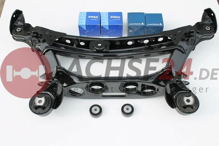 MERCEDES BENZ E-Klasse W210 S210 Hinterachse Achsträger + Buchsen + neue Federlenker für Niveauregulierung