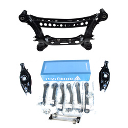 NEUTEILE für MERCEDES BENZ E-Klasse W210 S210 Hinterachse Achsträger + Buchsen + Querlenker Lemförder + Federlenker