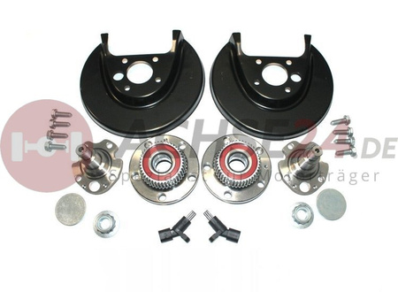 NEUTEILE für VW Golf 4 Bora 1J New Beetle | Audi A3 | Seat Toledo Leon | Skoda Octavia Hinterachse Achsträger Hinten + Radnabe Radlager Links + Rechts