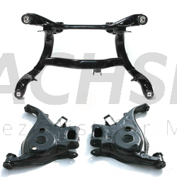 Audi A6 C6 4F Quattro Hinterachse Achsträger hinten generalüberholt mit neuen Buchsen + 2 St. Federlenker ORG