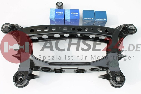 MERCEDES BENZ E-Klasse W210 S210 Hinterachse Achsträger + Buchsen + neue Federlenker für Niveauregulierung