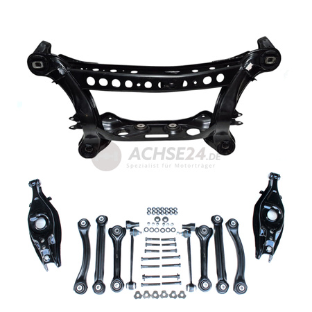 NEUTEILE für MERCEDES BENZ E-Klasse W210 S210 Hinterachse Achsträger + Buchsen + Querlenker Kraft + Federlenker