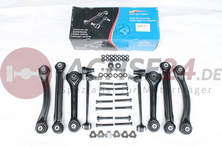 MERCEDES BENZ C-Klasse W202 S202 CLK W208 Hinterachse Achsträger Pulverbeschichtet + Buchsen + Federlenker + Querlenker Reinhoch