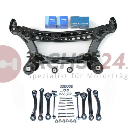 MERCEDES BENZ E-Klasse W210 S210 Hinterachse Achsträger Pulverbeschichtet + Buchsen + Querlenker