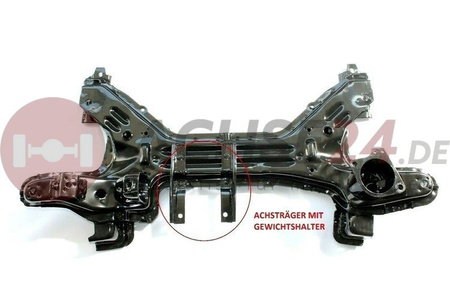 NEUTEIL für VW Golf II 2 Jetta 2 Seat Toledo Motorträger Achsträger Fahrschemel vorne mit Gewichtshalter