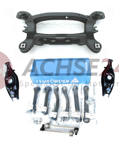 NEUTEIL für Mercedes Benz SLK R171 W171 Hinterachse Achsträger Pulverbeschichtet + Buchsen + Querlenker Lemförder + Federlenker