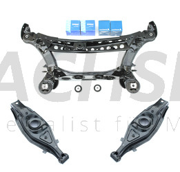 MERCEDES BENZ E-Klasse W210 S210 Hinterachse Achsträger + Buchsen + neue Federlenker für Niveauregulierung