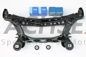 MERCEDES BENZ E-Klasse W210 S210 Hinterachse Achsträger Pulverbeschichtet + Buchsen