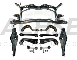 VW Touran 1T1 1T2 1T3 Hinterachse Achsträger Achse hinten Achskörper + Federlenker org + Querlenker NEU